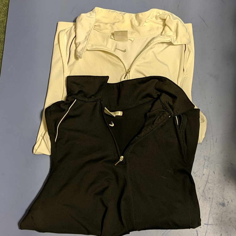 Two Nike Drifit Golf Racerback Shirts